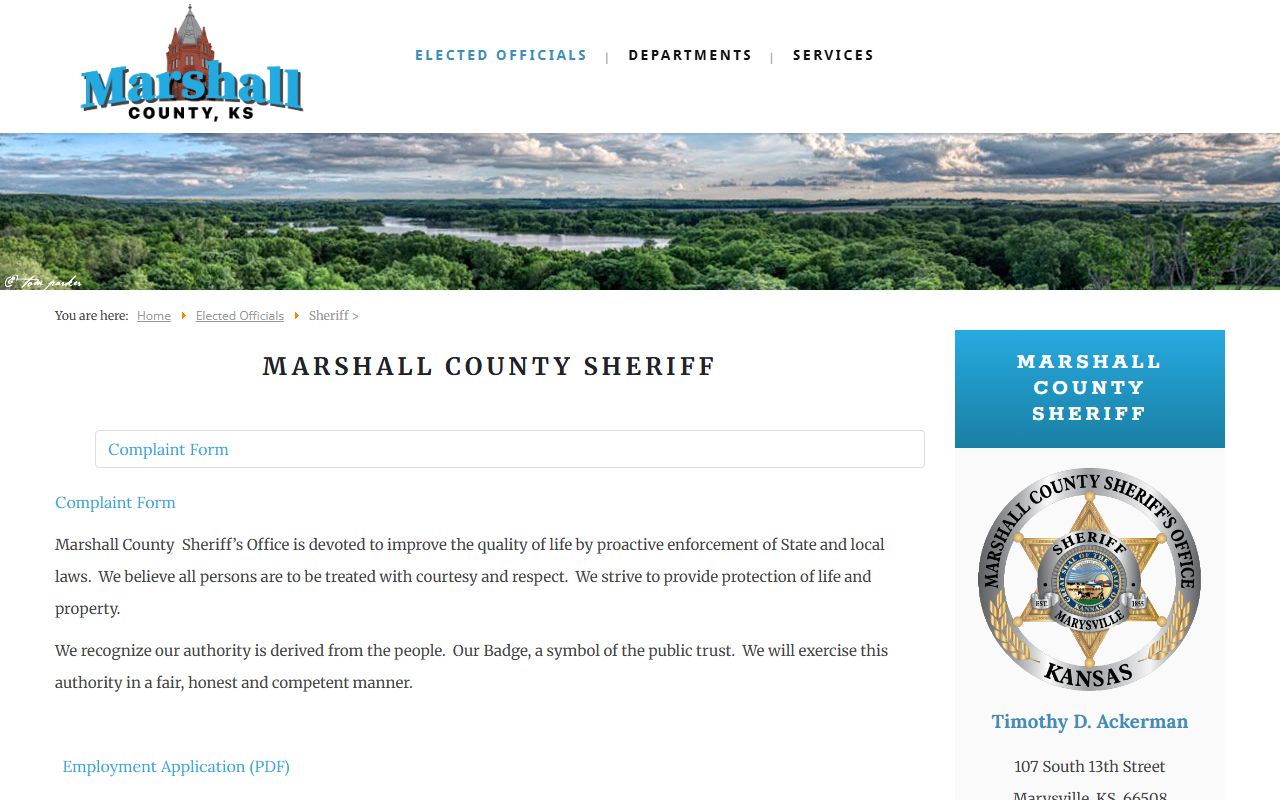 Marshall County arrest records and court charges sheriff office source