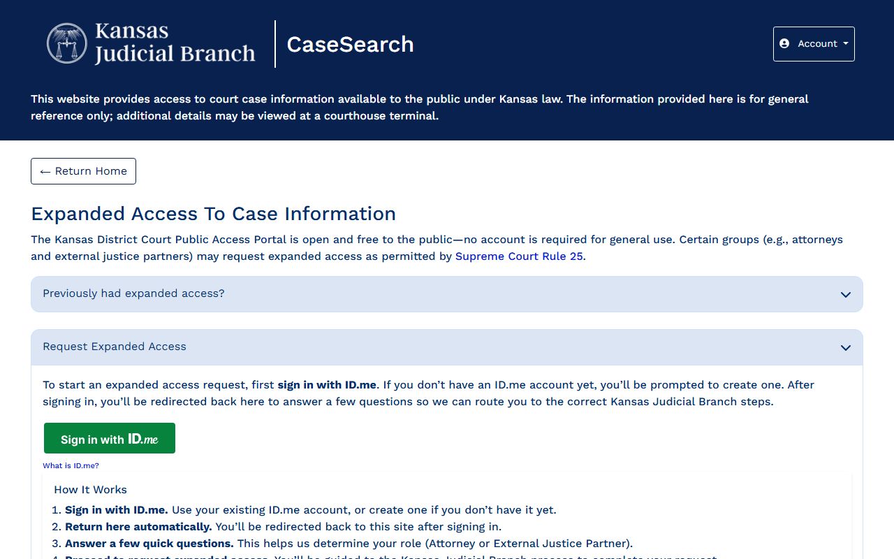 Marshall County court records CaseSearch expanded access registration