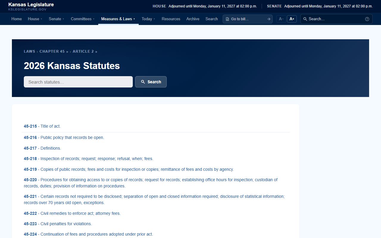 Marshall County court records Kansas open records article index