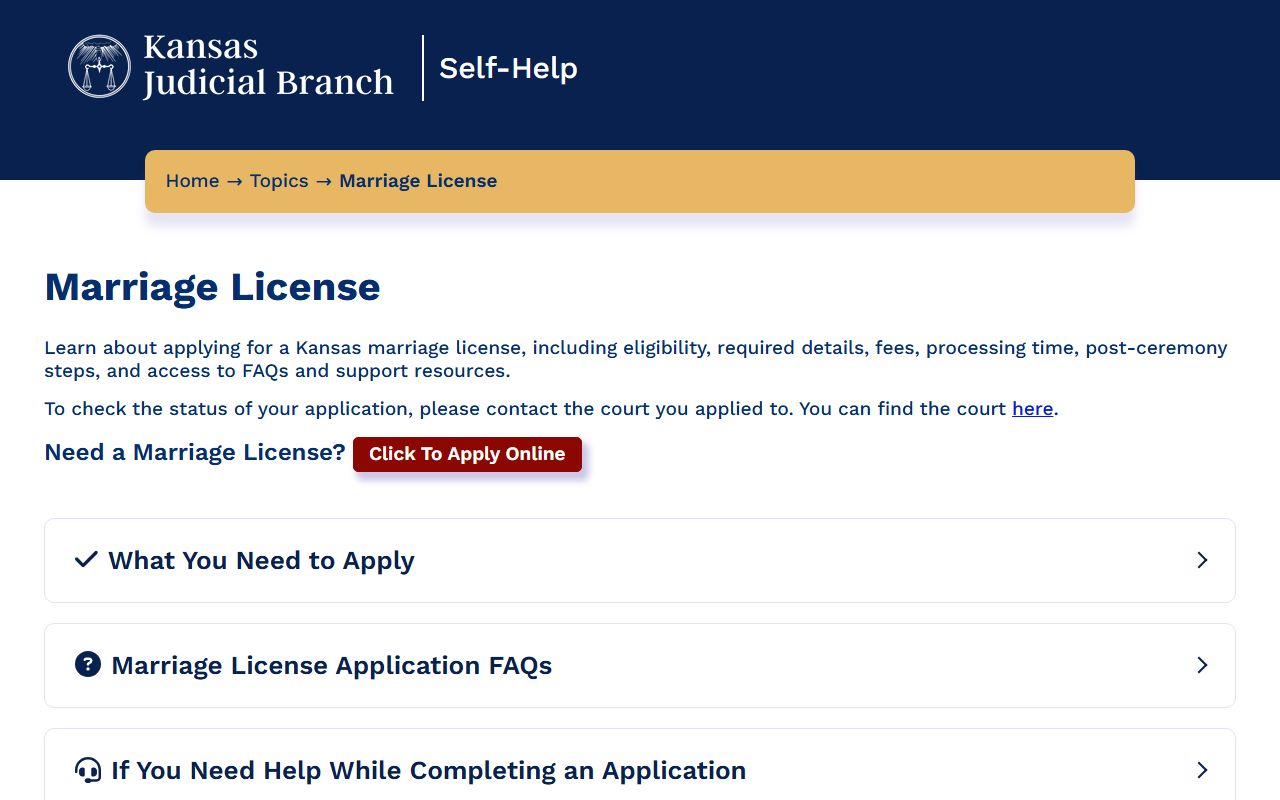 Marshall County marriage records Kansas marriage license application