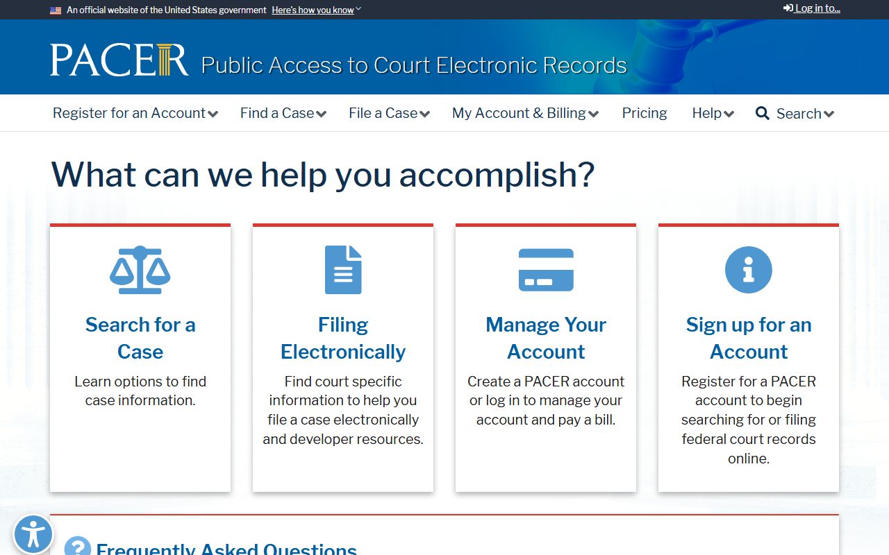 Marshall County probate records PACER federal records distinction